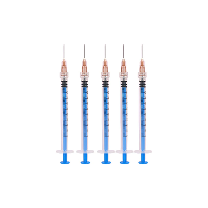 Jeringa inyectora desechable de plástico de 1ml/2ml/5ml para rellenar herramienta de medición de cirugía de nutrientes jeringa de tornillo de plástico desechable