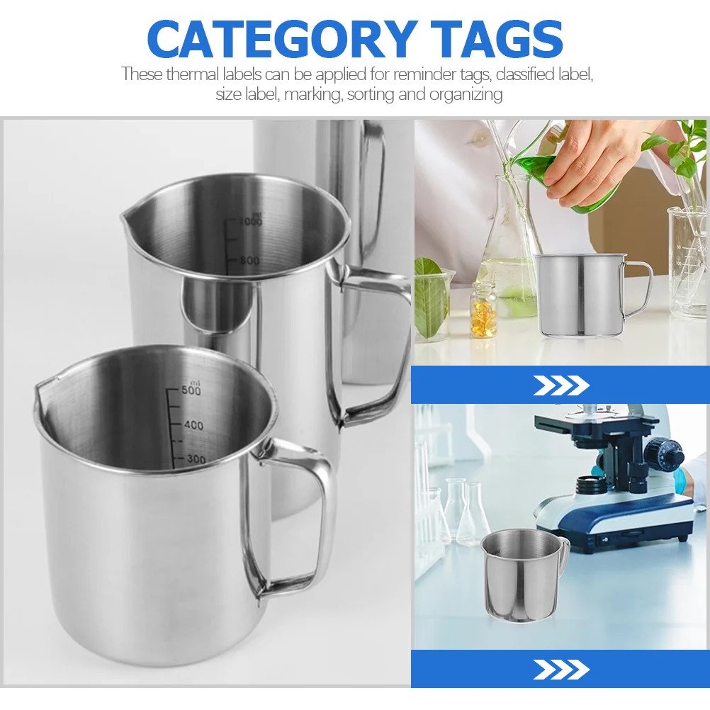 1pc Laboratory Beaker Stainless Steel Measuring Cups 500ml 1000ml Scale Educational Equipment Cup Espresso Mugs Concentrate