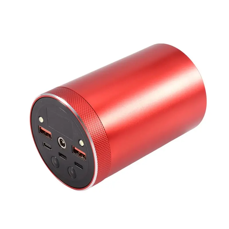 Efficient DIY Powerbank Shell With Display For 7Cell For 21700 Battery Build, Aluminum Housing And USB-A/USB-C DC5-12V Front Pan