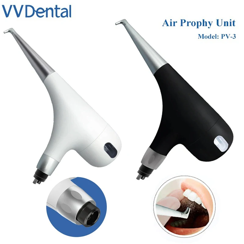 VVDental Air Flow Dental 2/4 Holes Dental Air Polishing Prophy Jet Air Polisher Handpiece Airflow/Sandblasting Machine Teeth Pol