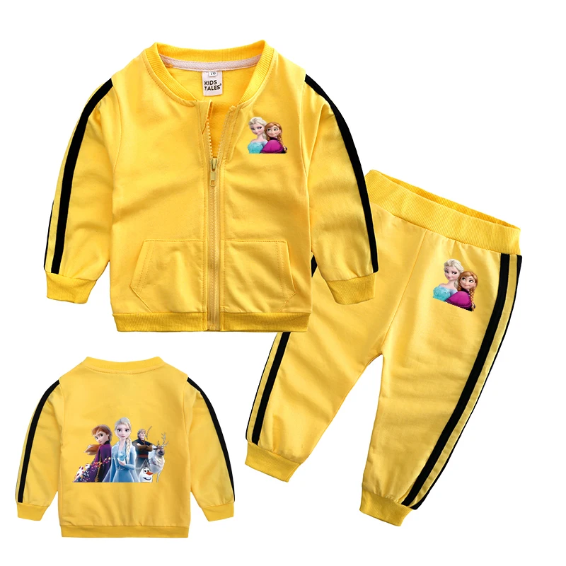 

Модный комплект с капюшоном с 2D мультяшным принтом для детей-подростков — повседневная осенне-весенняя одежда для мальчиков и девочек