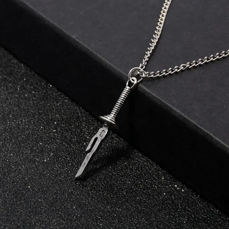 JJK Zhoushu Necklace for Woman Fushiguro Toji Necklaces Women Inverted Spear of Heaven Anime Accessories Cosplay Jewelry Gift