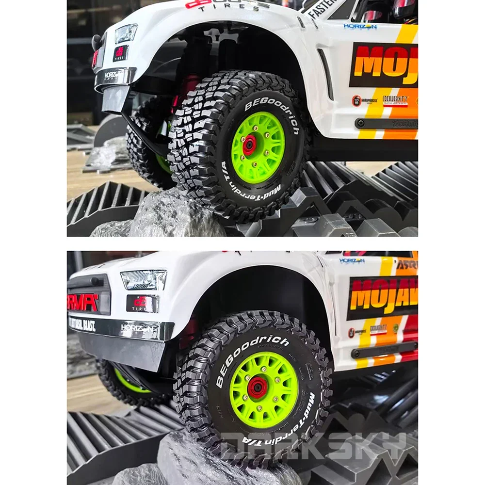 

Шины для радиоуправляемых багги PYFORE 124X48 мм, 12 мм/14 мм/17 мм, шестигранный адаптер для 1/8 ARRMA Mojave, радиоуправляемая модель, колеса для пустыни, аксессуары для шин