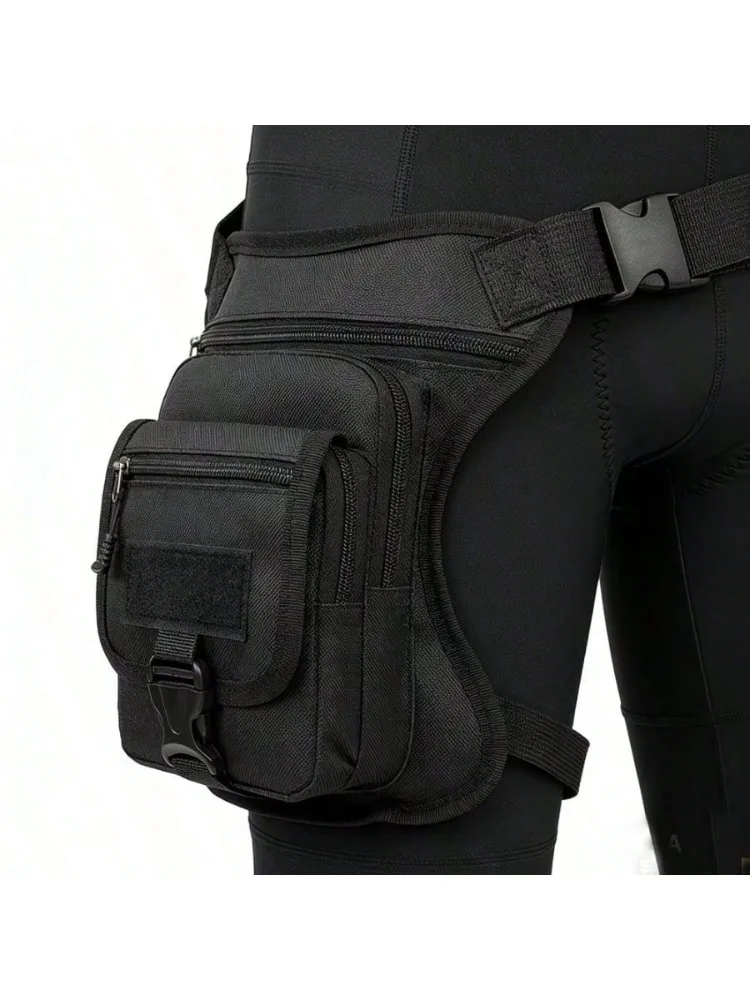 AliExpress NONE 1pc Men Tactical Leg Bag, Adjustable Strap Wear-resistant Thigh Waist Pack for Motorcycle Riding Outdoor Hiking Cycling