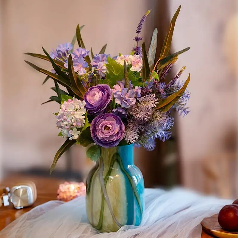 

Fake flower, artificial flower, decoration, high-end, realistic, floral, French, dining table, ornament