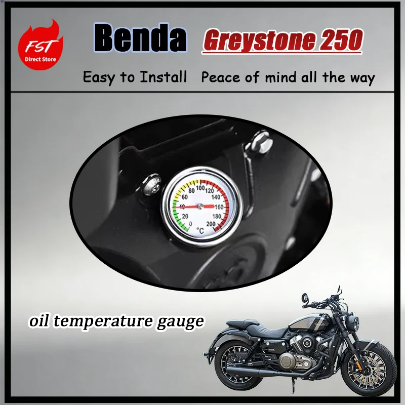For Benda GrayStone Digital LED Oil Temperature Gauge Engine Oil Temp Indicator for 250/300/707 Napoleon 450 chinchilla 500