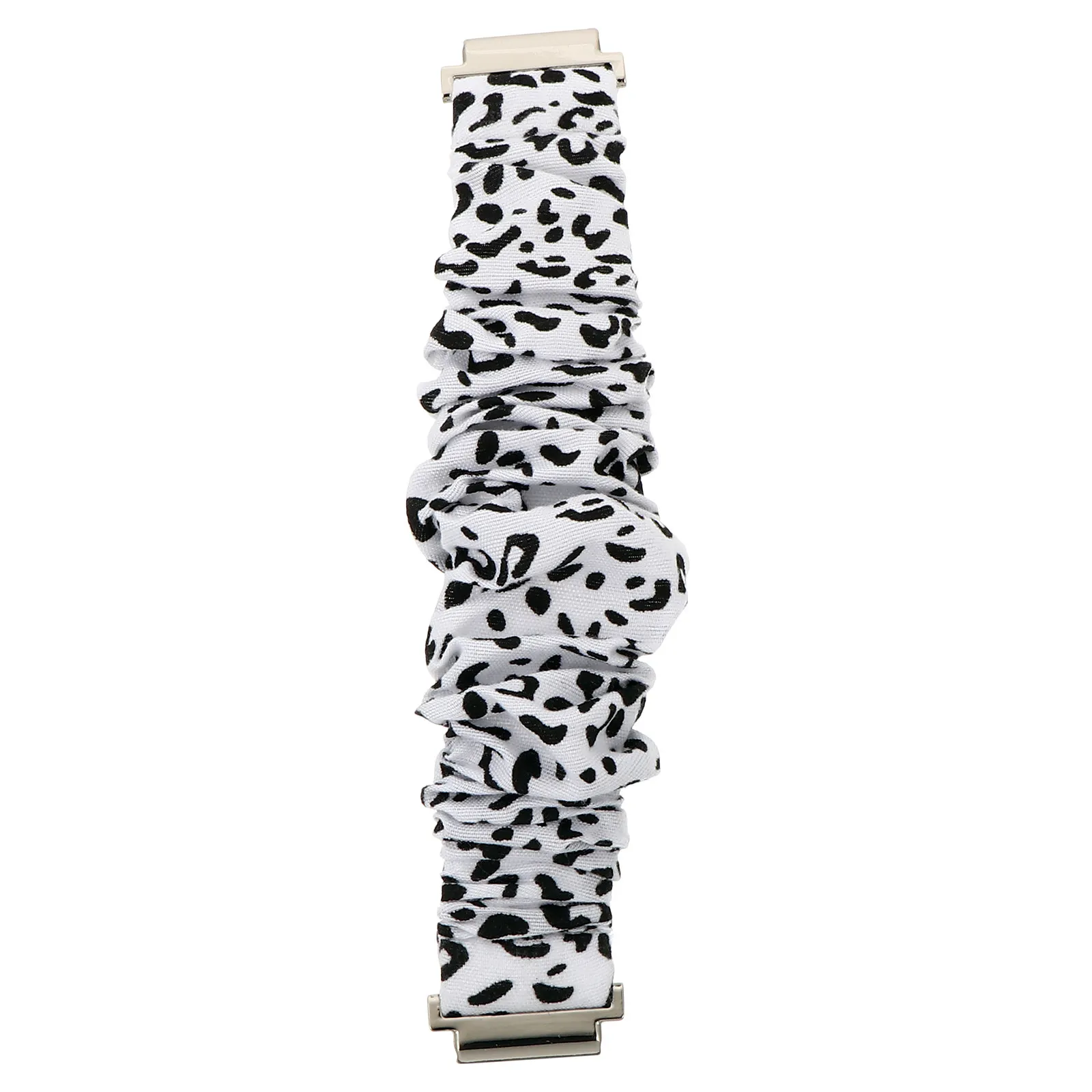 Scrunchie Watch Strap Leopard Pattern Soft Elastic Comfortable Replacement Band for 20Mm Fashion Accessory