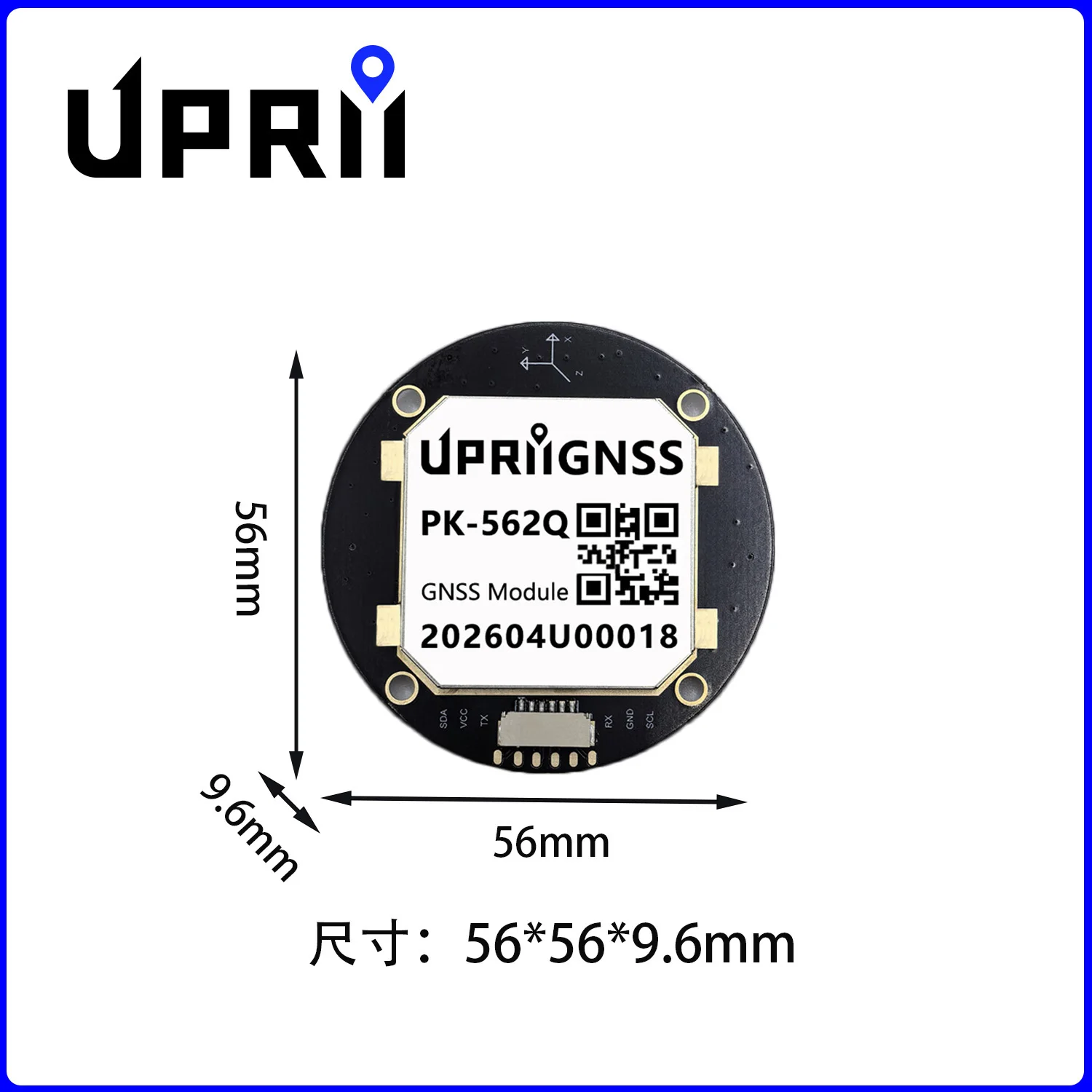 UBX-M9140 M9 GPS Module with Dual-feed Antenna GPS GLONASS BeiDou Galileo GNSS Dev Board NMEA UBX 1-25Hz GPS Receiver