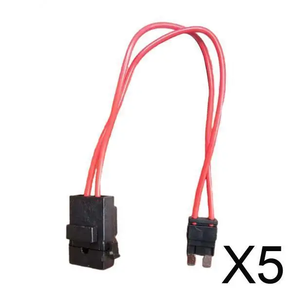 

5 автомобильных двухконтактных адаптеров предохранителей жгута тока для большинства автомобилей и