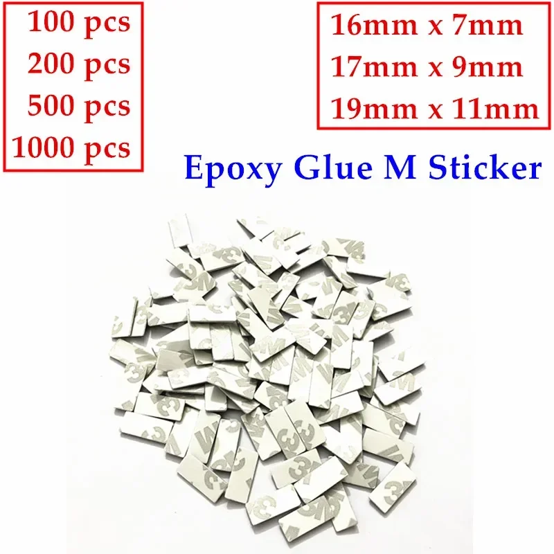 100 шт.-1000 шт./лот эпоксидный клей 3 M логотип наклейка эмблема автомобильные знаки Декоративные наклейки 19 мм X 11 мм 17 мм X 9 мм 16 мм X 7 мм