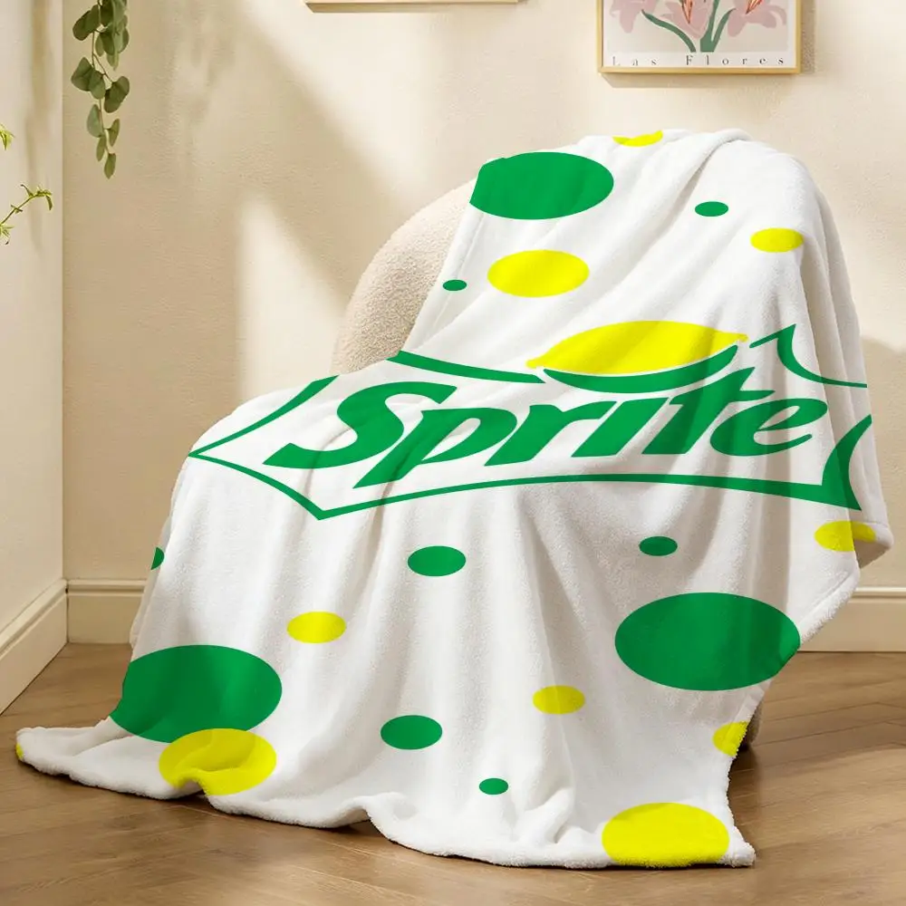 S-SpritES LOGO Überwurfdecke aus weichem Flanell, leichte, atmungsaktive Sommerdecke für Sofa, Zuhause, Reisen, gemütliche Dekoration