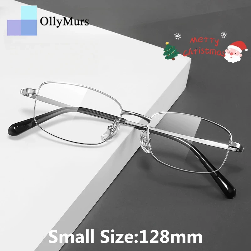 

OLLYMURS Сверхлегкие квадратные очки по рецепту для мужчин и женщин, высококачественные очки из сплава, оптические очки небольшого размера