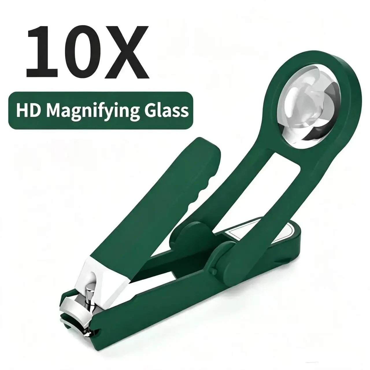 Nail Clipper With 10X Magnifying Glass, Elderly Seniors Nail Cutter, Splash‑Proof Labor‑Saving Manicure Tool view 5