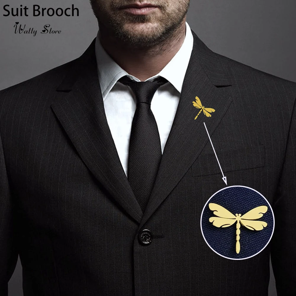 

New Alloy Dragonfly Fashion Brooch, Luxury Suit Lapel Pin, Men's and Women's Coat Badge, Wedding Party Gift, Waterproof Jewelry