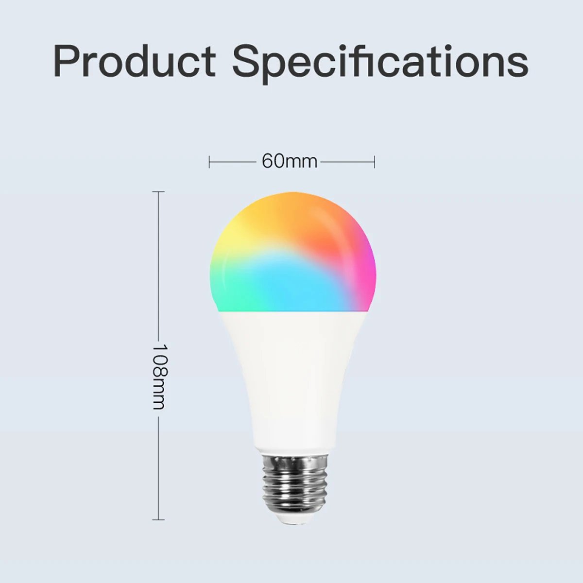 Imagem -06 - Moes-lâmpada Led Smart Tuya Lâmpada Regulável Rgb c Mais w Aplicação Controlo de Ritmo Alexa Google Voice E27 90250v 806lm 9w