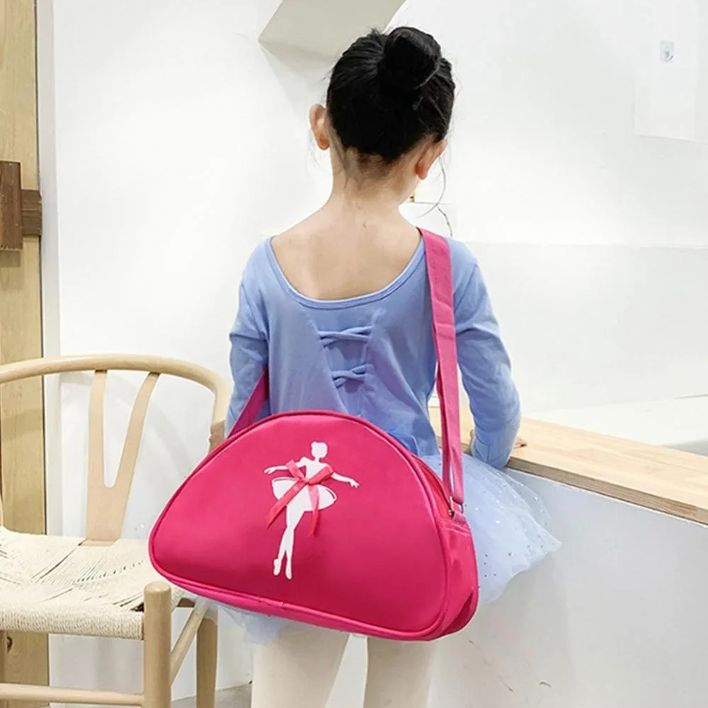 Ballet Dance Bags Handbag Pink Girls Lovely Backpack Baby Package Ballet Bag Handbag One Shoulder Bag Waterproof Princess Bag