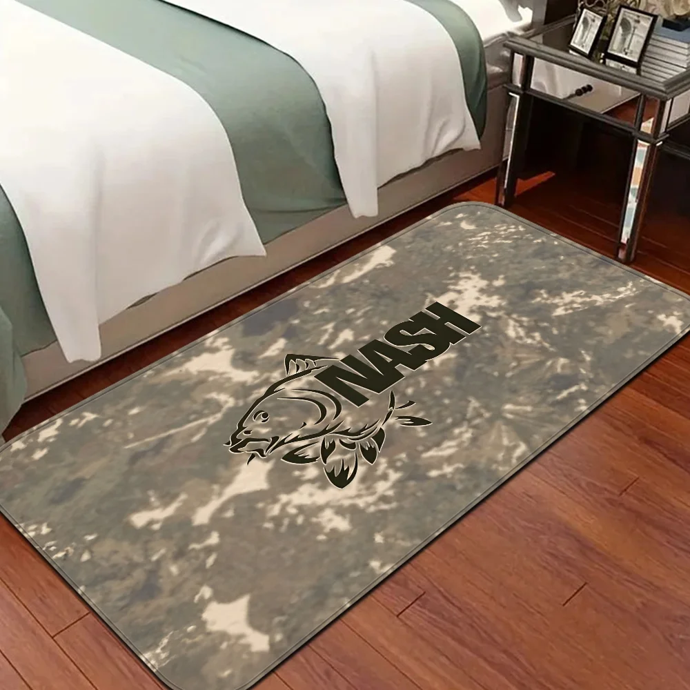 Nash Fishing Logo Kitchen Mat Nordic Style Bedroom Living Room Doormat Home Balcony Anti-Slip Welcome Rug