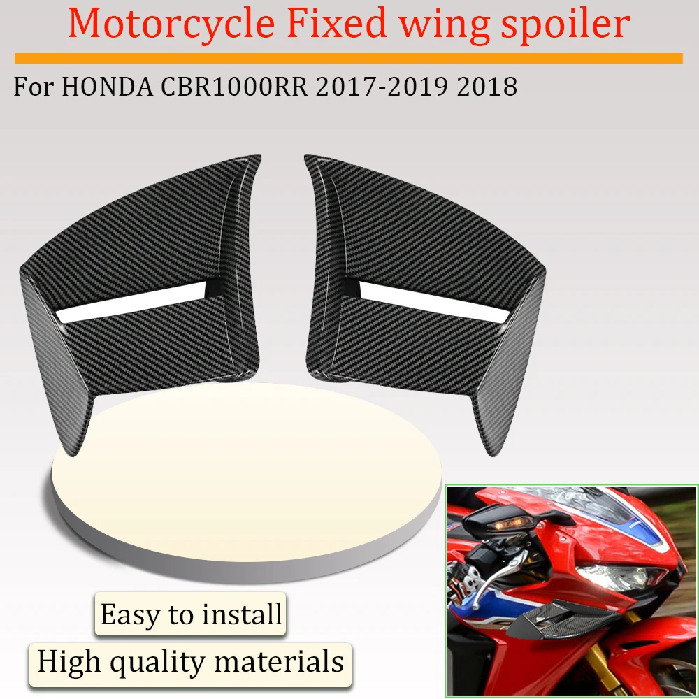 For Honda CBR1000RR 2017-2019 2018, New Motorcycle Accessories, Fixed Wing Spoilers, Side Wings, Ailerons, Flap Fairings