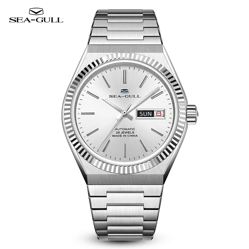 

Seagull Historical Series Men Watch Bilingual Calendar Luminous Automatic Mechanical Watches Dress Wristwatch Casual Clock 1075