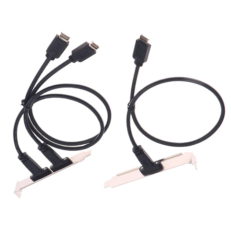 

New Sale 50cm USB 3.2 Front Panel Header Type-E To USB-C Type C Female Connector Extension Wire Cable TYPE-E Baffle Cable