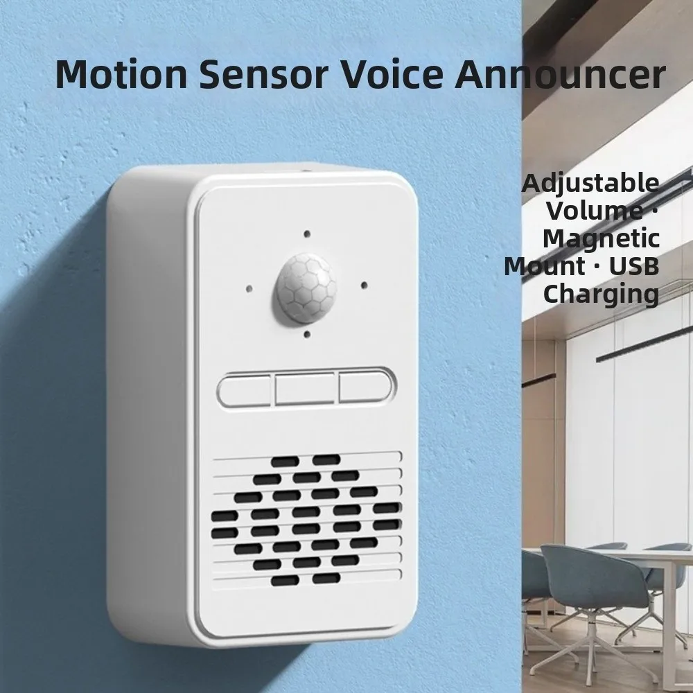 PIR Motion Sensor Wireless Smart Doorbell Audio Alert Motion Activated Chime Motion Sensor Doorbell Waterproof Anti-theft