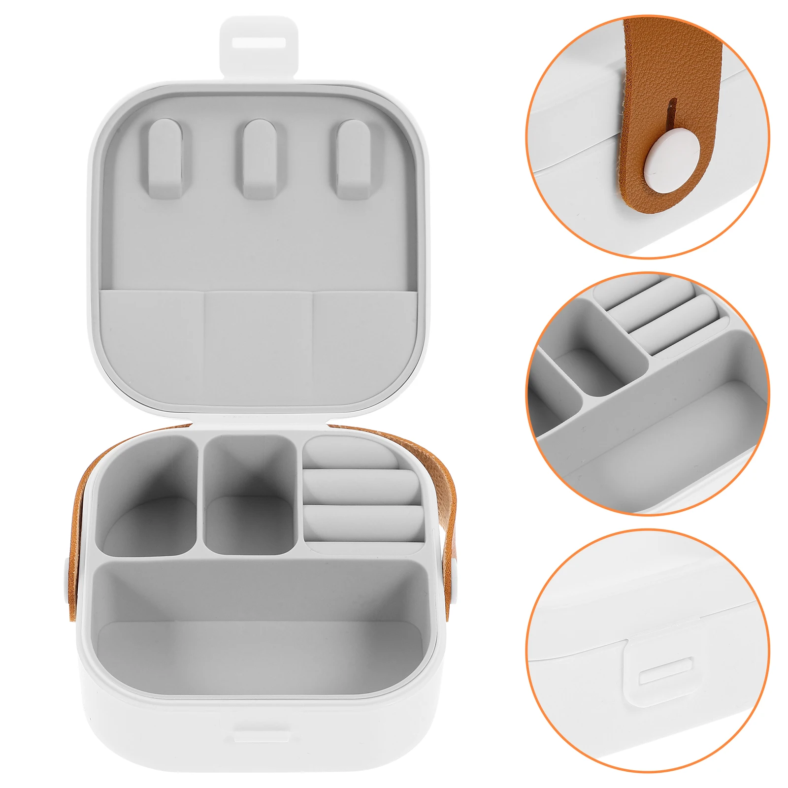 

Jewelry Storage Box Organizer Mini Travel Case for Traveling Jewellery Carrying Decorative Decorations