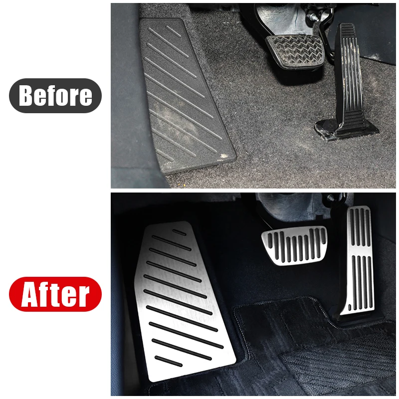 Car Accelerator Brake Pedals Cover Foot Rest Pedal Pad For Toyota RAV4 XA50 2019 2020 2021 2022 2023 2024 2025 RAV 4 Hybrid