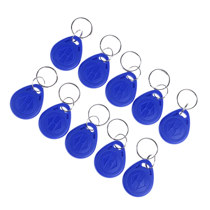 10Pcs TK4100 keychains 125KHZ RFID proximity id card token tags key fobs NFC