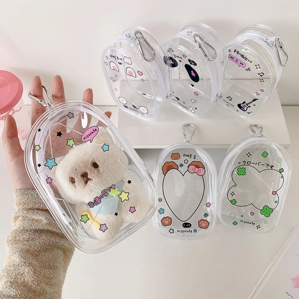 

Women's Cute Transparent Baby Bag Baby Walk Bag Going Out Pendant Display Bag White Color Simple Funny Fashion For Kawaii Girls