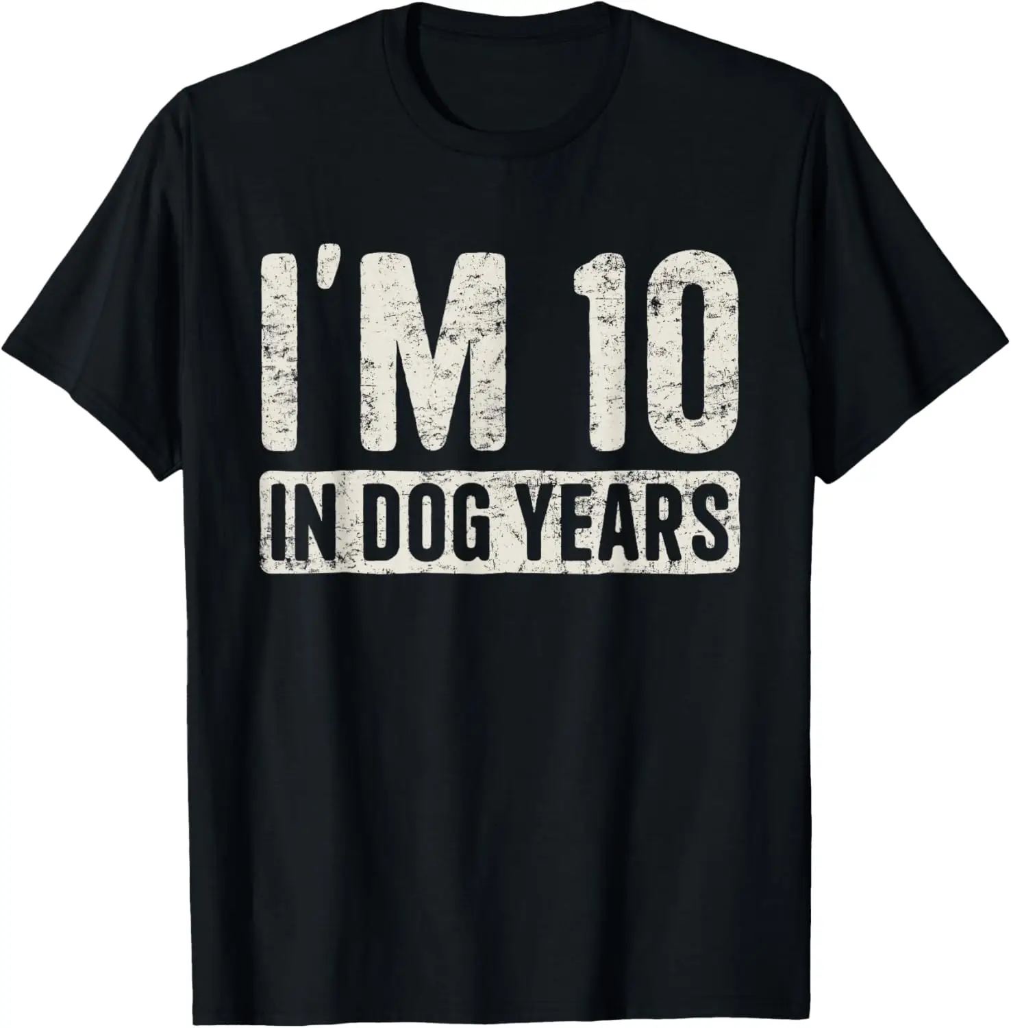 I'm 10 in Dog Years 70 yo 70th Birthday T-Shirt