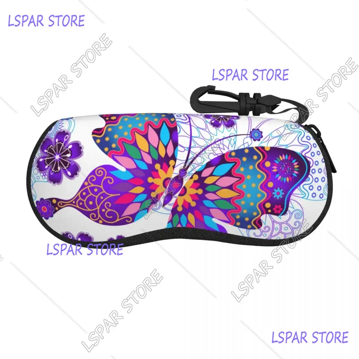 

Custom Vintage Butterflies And Flowers Shell Eyeglasses Case Women Men Fashion Glasses Case Sunglasses Box Pouch