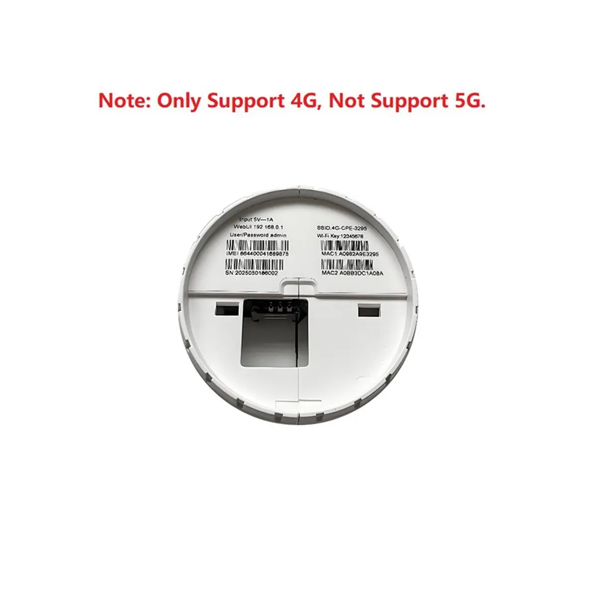 4G LTE Router with 1 LAN Port 150Mbps Wireless WiFi Router Home Office WiFi Hotspot Router, Not Support 5G