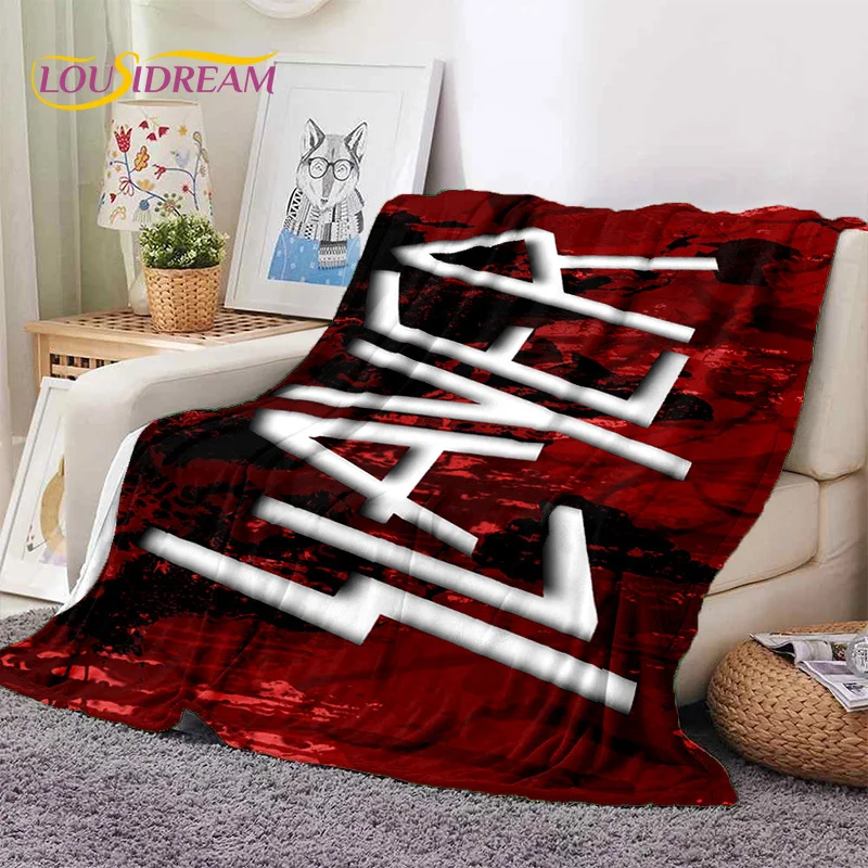 3D Rock Slayer Heavy Metal Band Soft Flannel Blankets,Throw Blanket Comfortable Blanket for Picnic Beds Sofa Home Bedroom Gifts