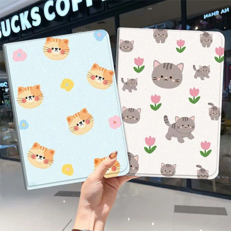 

Hot Anime Cat Cute Tablet Case For iPad Pro Air Mini 1 2 3 4 5 6 7 7th 8th 9th 10th 11th 10.2 9.7 10.5 10.9 11 2024 2025