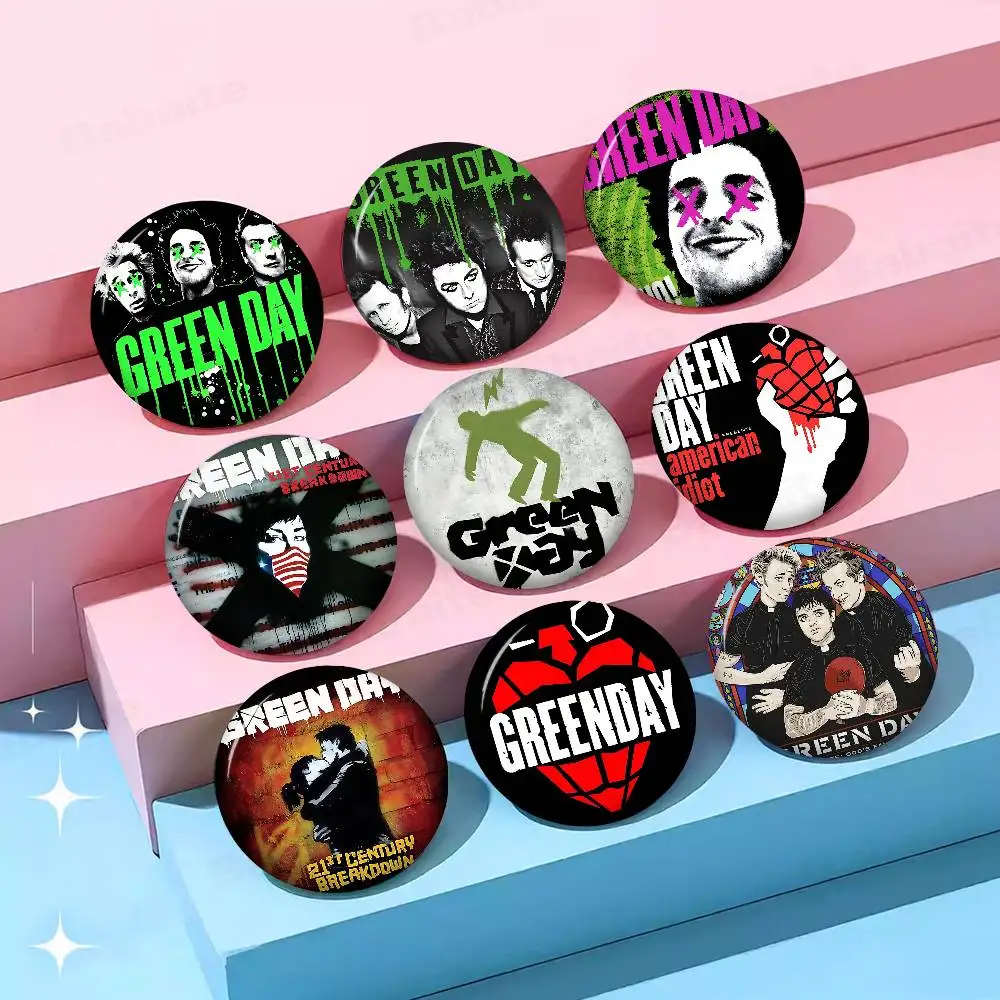 Green Day Rock Band Pop Singer Anime Brooches Cute Cartoon  Badge Jacket Jeans Lapel Pin Gift Accessorie