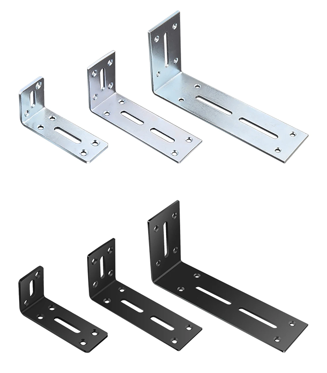 

1Pcs L-shaped Thickened Corner Code Hardware Iron Corner Brackets 90 degrees Fixed Bracket Connector Furniture Accessories