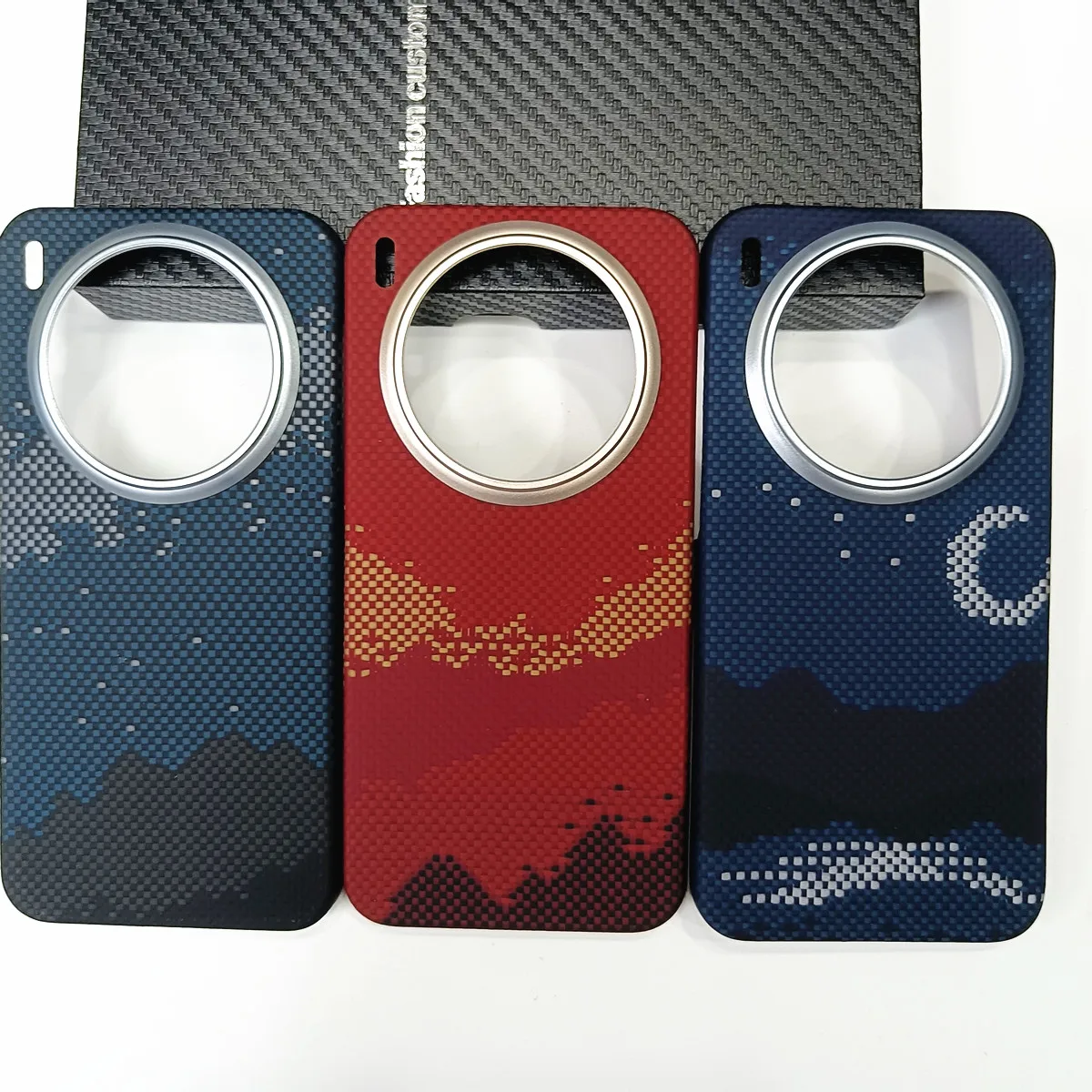 

Genuine Aramid Carbon Fiber Case For VIVO X300 Pro X300Pro Matte Sunset Moonrise Bulletproof Magnetic Wireless Hard Thin Cover