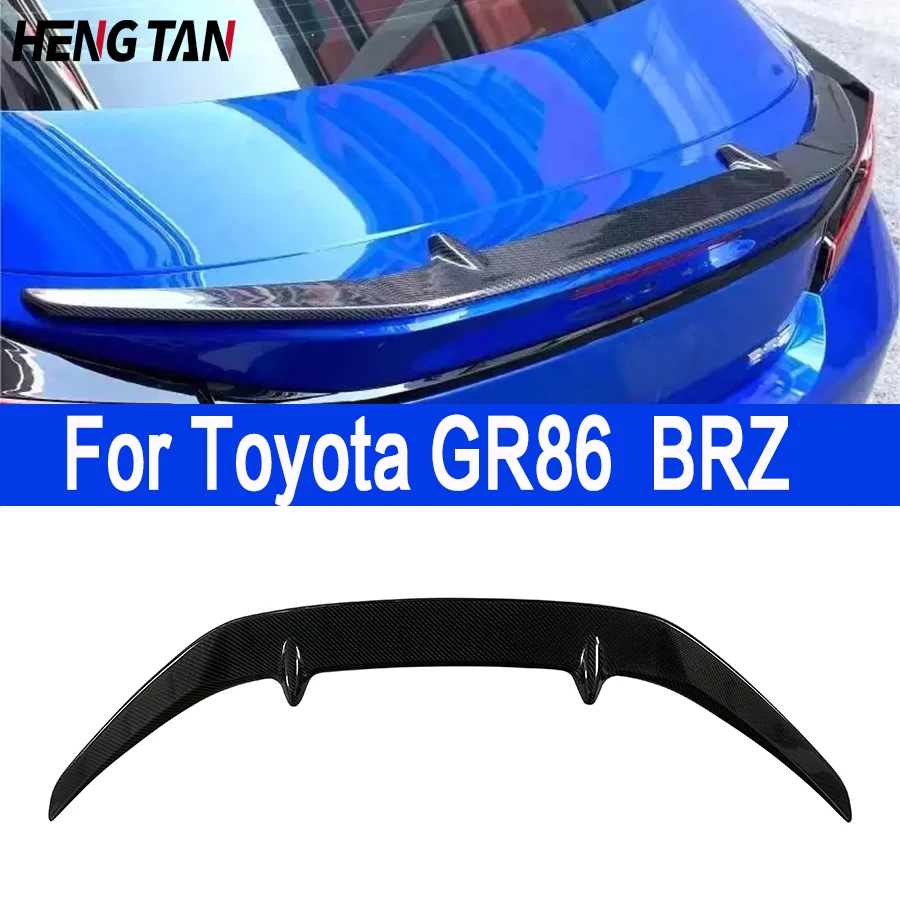 

For Toyota GR86 ZN8 Subaru BRZ ZD8 STI Style Carbon Fiber Tail fins Rear Deck Spoiler Duckbill Car Wing Retrofit the rear wing