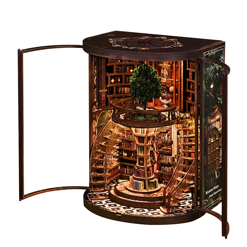 DIYミニチュアハウス ドールハウス家具 ミニチュアハウス 木製手組み立て式組み立てキット 詳細なインテリアデザイン付き