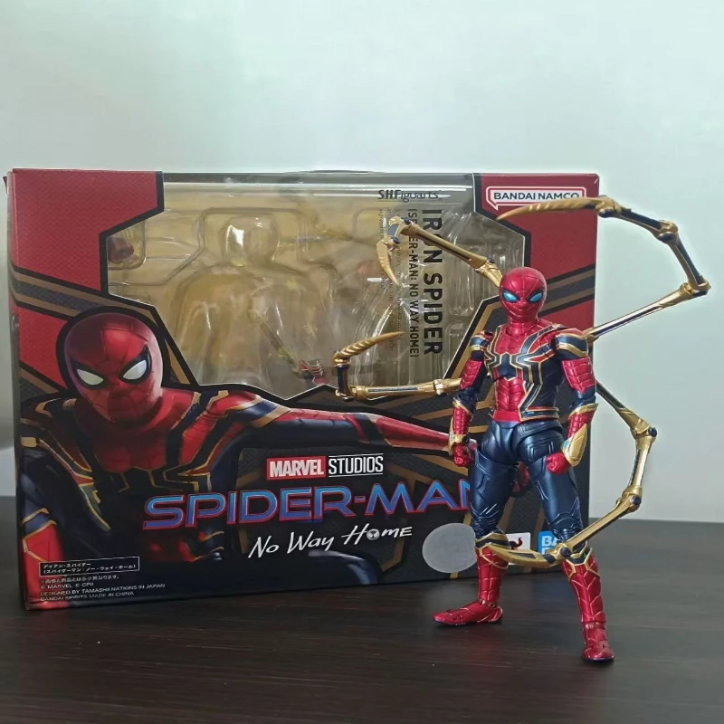 

Caja Original Bandai SHF en choque MARVEL SPIDER MAN NO WAY HOME figura kit de modelo terminado Anime juguete de acción completa