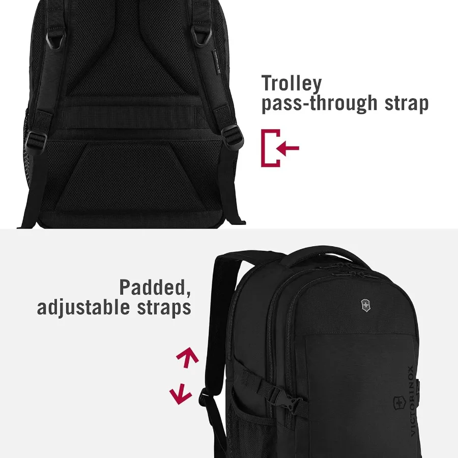 حقيبة Victorinox VX Sport EVO Daypack - حقيبة ظهر عصرية لحمل ملحقات السفر - تتضمن قنوات تدفق الهواء وأشرطة قابلة للتعديل