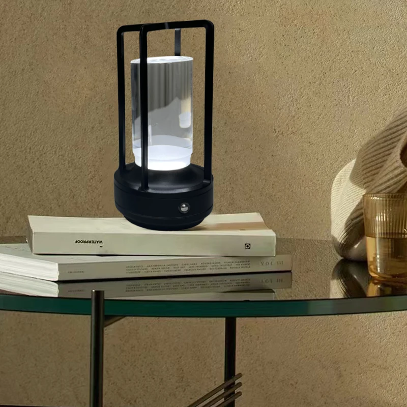 الحديثة ليلة الجدول مصباح اللمس عكس الضوء Led مصباح USB قابلة للشحن لمبة مكتب مناسبة لغرفة النوم السرير التخييم ضوء بسيط