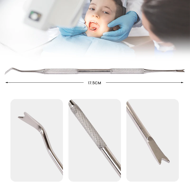 1pcs Dental Orthodontic Ligature Tie Placer Tool Twirl-on Module Arch Wire Placement Stainless Steel Oral Medical Instrument