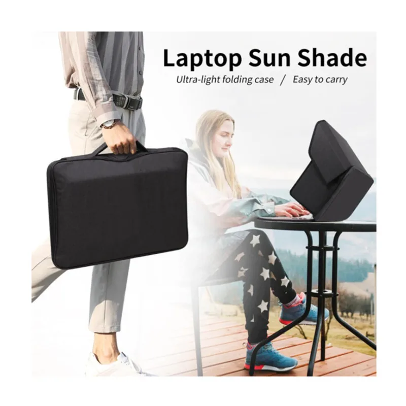 

Foldable Laptop Bag Sun Shade Portable Notebook Sunshade Privacy Screen Hood Outdoor Working for Macbook Lenovo Dell Computer