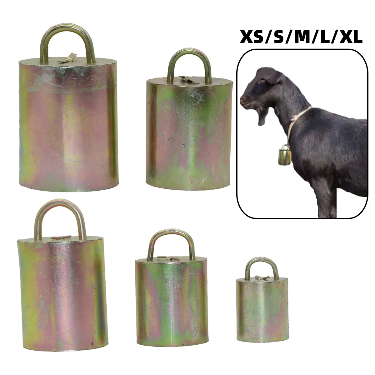 1Pc Livestock Cow Horse Sheep Grazing Copper Bell Loud Crisp Spread Farther Loud Bell Anti-Lost Anti-Theft Bell Farm Supplies