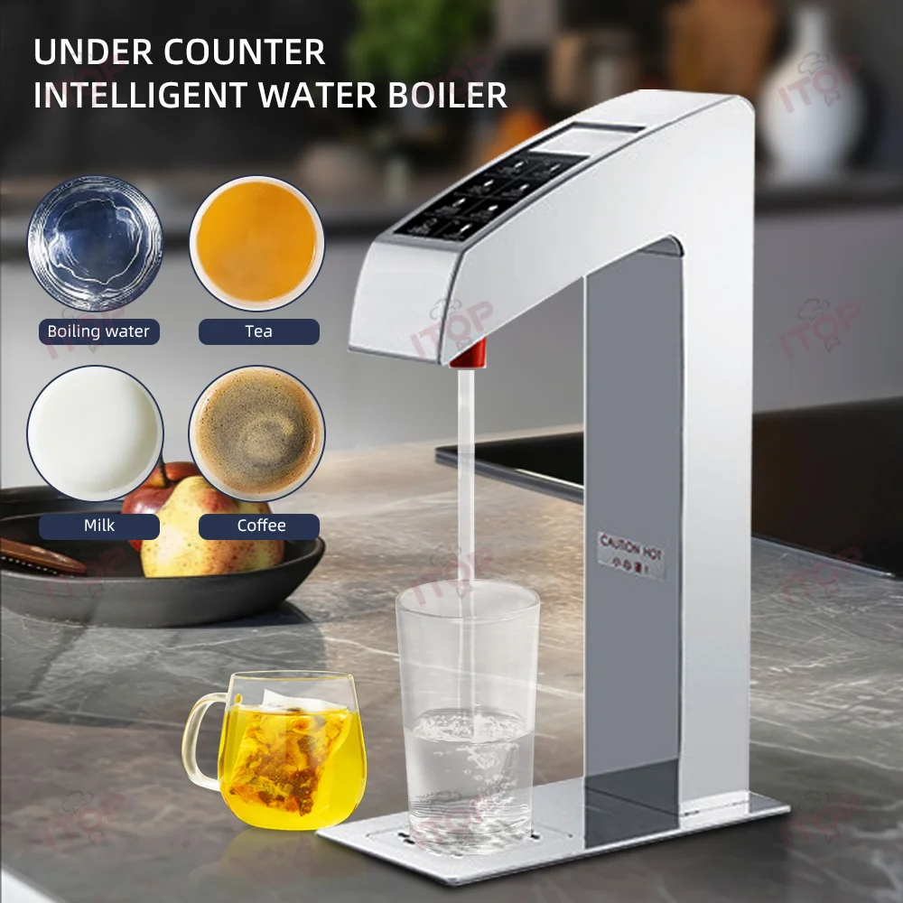 STLF JW Professional Shop يستخدم الذكية تحت العداد خطوة التدفئة موزع الماء الساخن الحنفية غلاية الماء الساخن مع لوحة التحكم باللمس