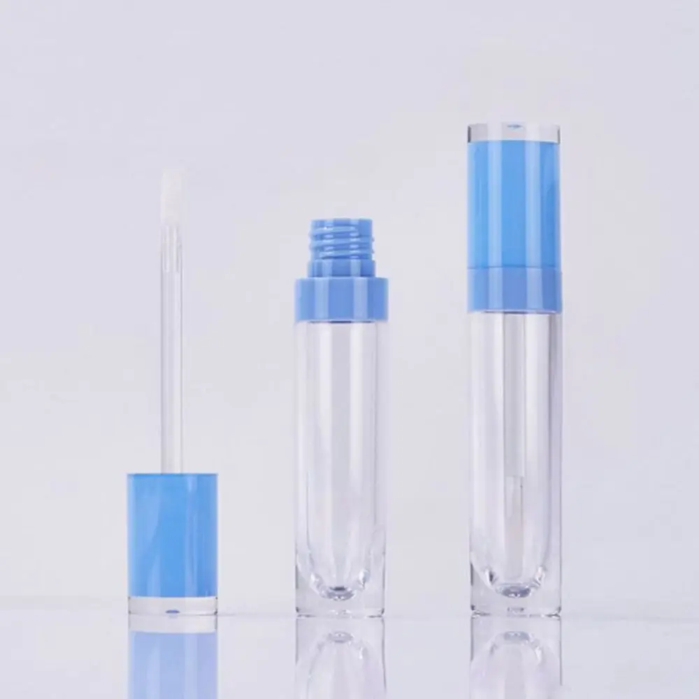 Tubo per lucidalabbra colorato fai-da-te con pennello Contenitore per smalto per labbra ricaricabile vuoto Contenitore per cosmetici per stoccaggio campioni da 8 ML Bellezza