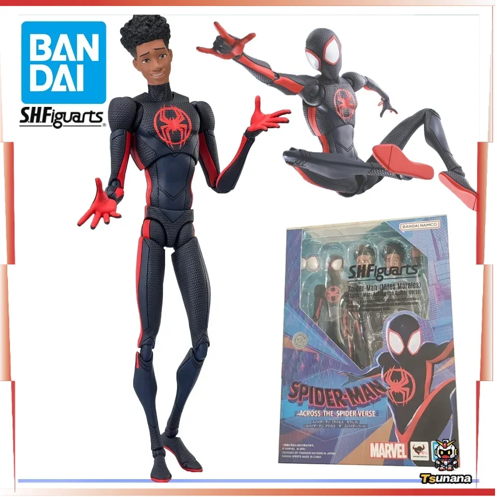 

Original in Stock Bandai Spirits S.H.Figuarts Spider-Man: Across The Spider-Verse Spider-Man (Miles Morales) Model Decoration