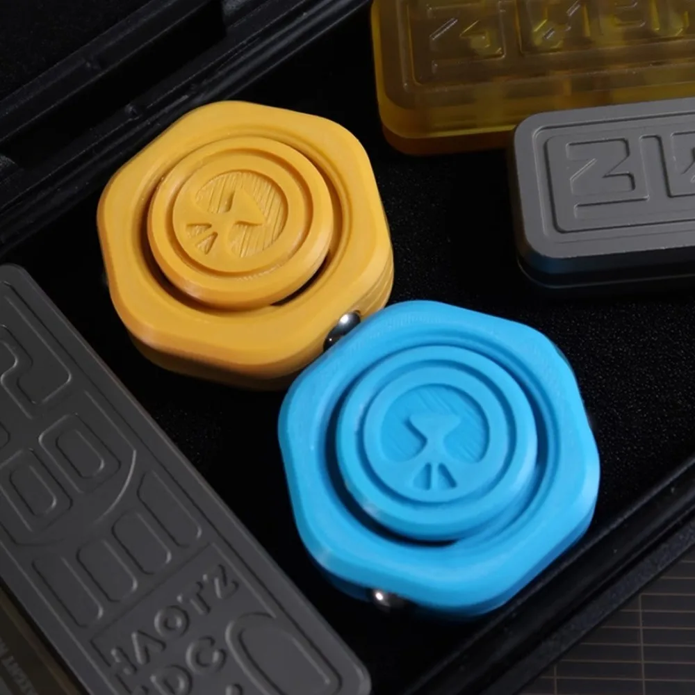 Fidget Spinner – pièce de monnaie magnétique 2 en 1, curseur mécanique, carte de poussée EDC, jouets anti-Stress, soulage l'anxiété