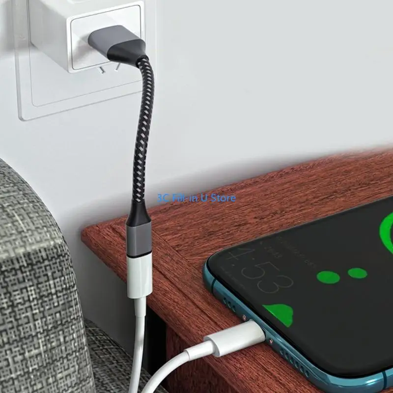 G8TA USB C fêmea para USB Adaptador masculino Tipo C para USB 2.0 Adaptador conversor transferência dados do carregador